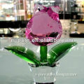 Lovely k9 crystal flower for home decoration